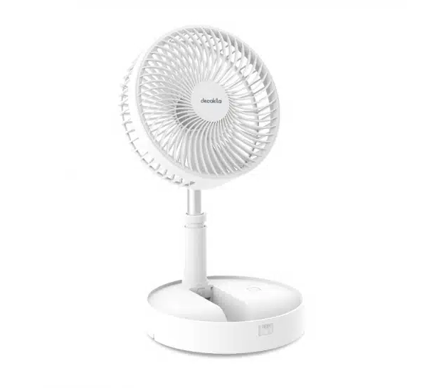 Decakila Mini Fan 4000mAh Li-ion Telescopic Fan DC With USB - KMFC014W