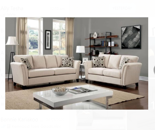 Luxury Napper 2+2 Seater Sofa White Colour